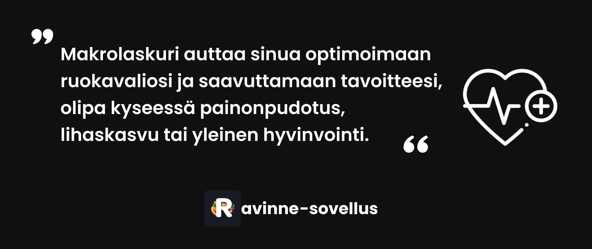 Makrolaskuri - laske optimaaliset makrot