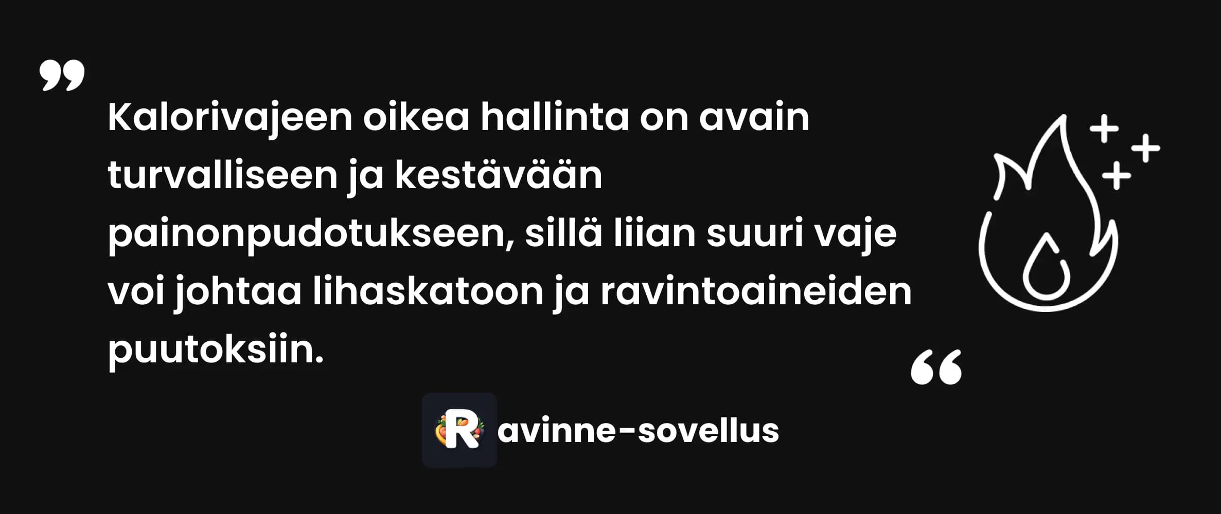 Kalorivaje laskuri - näin lasket optimaalisen kalorivajeen painonpudotukseen